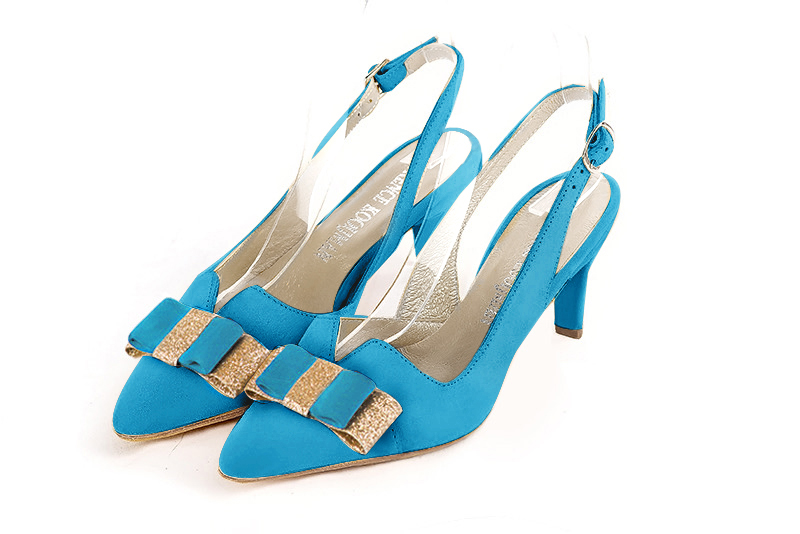 Turquoise and hot sale gold shoes